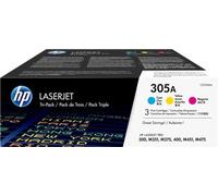 ORIGINAL HP Multipack ciano / magenta / giallo CF370AM 305A ~7800 Seiten CE411A