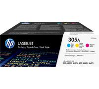 HP Confezione da 3 cartucce originali di toner ciano/magenta/giallo LaserJet 305A