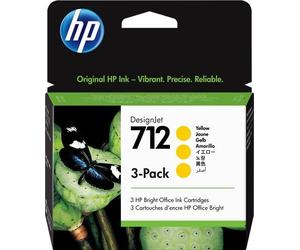 ORIGINAL HP Multipack giallo 3ED79A 712 ~1050 Seiten 87ml