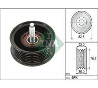 Puleggia di rinvio/guida, cinghia trapezoidale INA 532 0922 10