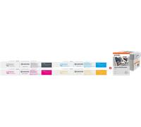 ORIGINAL Kyocera Value Pack nero / ciano / magenta / giallo / Bianco TK-8455 MCVP + Prindo Universal Papier 2500 Blatt ~61000 Seiten