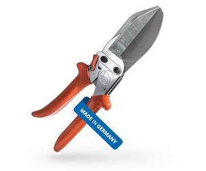 Original LÖWE Forbici professionali 3.306/HÜ con leva di traduzione a 90 gradi e lama extra lunga - per un taglio preciso su plastica dura e piatta, PVC, legno e metallo