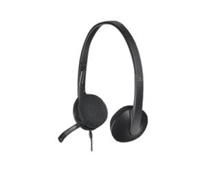 ORIGINAL Logitech Accessori per computer nero 981-000475 USB - Headset H340 Auri