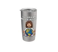 Original Master Builder Funny Jesus Christian Faith Bicchiere termico in acciaio inox doppia parete