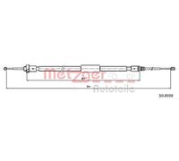 Original METZGER Cavo Del Freno Di Emergenza 10.6038 Per Peugeot