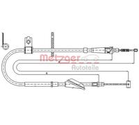 Original METZGER Cavo Del Freno Di Emergenza 17.5045 Per Suzuki