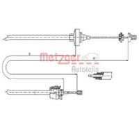 Original METZGER Cavo Di Attuazione Del Frizione 10.2372 Per Renault
