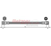 Original METZGER Tubo Del Freno 4110213 Per Nissan Opel Renault