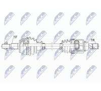 NTY Semiasse anteriore sinistro NPW-FR-139 Trasmissione automatica compatibile con FORD