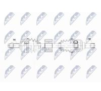 NTY Semiasse NPW-FT-069 anteriore dx per Fiat 500 (312) 845 mm