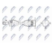 NTY NPW-FT-092 Semiasse