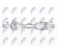 NTY Semiasse NPW-HY-523 Anteriore destro per Hyundai Getz, Cambio manuale