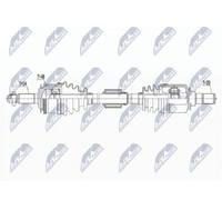Semiasse Assale anteriore Sx NPW-HY-551 NTY per HYUNDAI i20 I