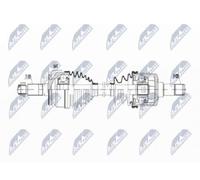 NTY Semiasse NPW-KA-378 anteriore sinistro Cambio manuale per KIA Grand Carnival III
