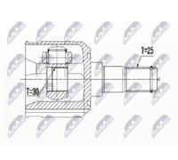 Original NTY Kit Giunto Della Trasmissione NPW-HY-501 Per Hyundai