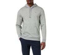 Original Penguin L/S Sticker Pete Pullover Felpa con Cappuccio in Pile, Pioggia Heather, M Uomo