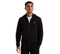 Original Penguin Org FLC Full Zip Hoo Felpa con Cappuccio, Nero, M Uomo