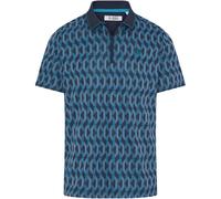 Original Penguin Polo All Over Jacquard, nero/blu