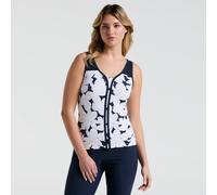 Original Penguin Riviera Floral Canottiera Donna - Blu Scuro