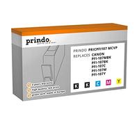 ORIGINAL Prindo Value Pack nero/ciano / magenta/giallo / nero PRICPFI107 MCVP