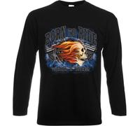 Original Roadbreaker Style Longsleeve Moto Biker Chopper Oldscool Born To Ride