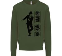 Original Rude Boy 2Tone 2 Tone SKA Uomo Felpa Maglione