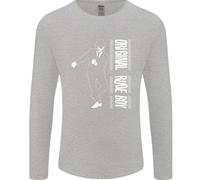 Original Rude Boy 2Tone 2 Tone SKA Uomo Manica Lunga T-Shirt