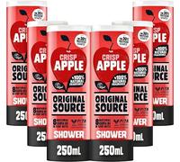 Original Source Crisp Apple - Gel doccia con profumo naturale al 100%, gel doccia vegano, senza parabeni, confezione multipla da 6 x 250 ml