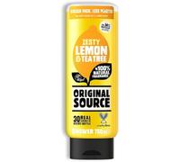 Original Source Gel doccia al limone e albero del tè, fragranza naturale al 100%, vegano, cruelty free, senza parabeni, bottiglia grande, 750 ml