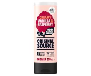 Original Source - Gel doccia cremoso alla vaniglia e lampone - 250ml