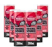 ORIGINAL SOURCE Source - Gel doccia Rabarbaro e lampone, 250 ml, confezione da 6