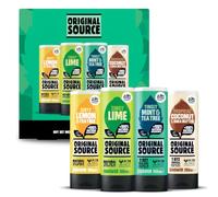 Original Source The OG's - Set regalo con gel doccia al limone e albero del tè, lime, menta e albero del tè, cocco e burro di karitè, 100% naturale
