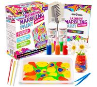 Original Stationery Kit Arcobaleno Effetto Marmo, Set con Tutto L’Occorrente per Dipingere con Effetto Marmo, Lavoretti per Bambini, Kit per Dipingere, Regalo Compleanno