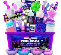 Original Stationery Kit Galaxy Slime per Bambini con Colla e Stelle Glow in the Dark per Creare Slime Lucido e Galattico DIY Regalo Bambini et Ragazza
