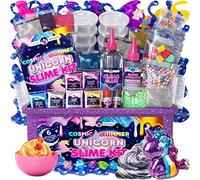 Original Stationery Kit Slime Cosmic Shimmer Unicorno per Bambini con Ingredienti, Si Illumina al Buio e Tanto Altro, Regalo Compleanno