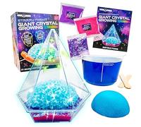 Original Stationery Kit Terrario Coltivazione Pietre e Cristalli Notte Stellata, Kit Coltivazione Minerali e Gemme con Adesivi e Glitter Glow in the Dark, Esperimenti Scientifici per Bambini