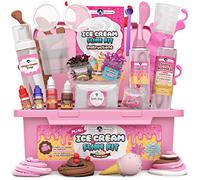 Original Stationery Mini Ice Cream Slime Kit per Bambini - Giocattolo Kit Slime al Ghiaccio Creativo DIY Fluffy Butter Slime con Colla Super Regalo Ragazza Bambino 7-12 Anni