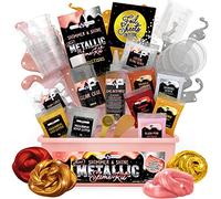 Original Stationery Mini Slime Kit Metallico Brillante per Ragazze per Fare Slime Oro Rosa Metallico, Idea Regalo Fai da Te per Ragazze di 10-12 Anni