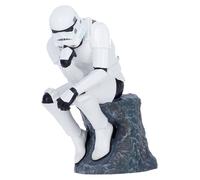 Nemesis Now Stormtrooper The Overthinker Figurine - Licenza ufficiale dipinta a mano in resina Sci-Fi da collezione, Posa del pensatore, 12 cm