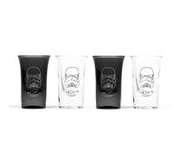 Thumbs Up Shepperton Design STMTRPSG4 Original Star Wars - Set di 4 bicchieri da shot Stormtrooper, colore: Nero