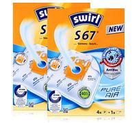 Original Swirl S67 Sacchetti per aspirapolvere adatto per Siemens VS Z30000... 39999 - Z 3.0 e altri modelli 08 Beutel SWIRL S67