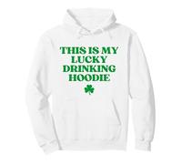 Original This Is My Lucky Drinking Hoodie St Patricks Day Felpa con Cappuccio