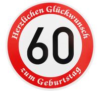 Original Verkehrszeichen No. 274-60 Compleanno Cartello Stradale