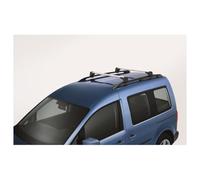 Original VW CADDY (2 K, modello anno 2011 - 2015) base di supporto giunto Barre Portapacchi Bagaglio Argento scanalature a T 2 K507 1151 a