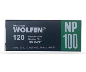 original WOLFEN (ORWO) NP100-120 - Pellicola in formato medio per 4,5 x 6, 6 x 6, 6 x 9, 6 x 12, colore: Nero/Bianco