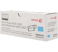 ORIGINAL Xerox toner ciano 106R02756 WorkCentre 6027 ~1000 Seiten standard