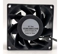 Original YE8038H220B 220V 12W 8CM High volume axial flow fan cooling fan