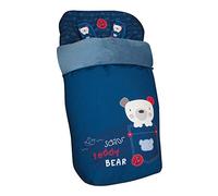 Originalbaby - Sacco universale per passeggino, con coprigambe in pile, rimovibile con cerniere, lavabile in lavatrice Orsacchiotto (Teddy Bear)