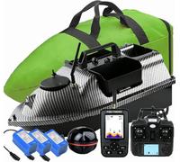 Originale 500M GPS barchino carpfishing Bait Boat Carp Hook Post barca da pesca, sensore LCD Fishfinder, con borsa, 12000mAh Batteria di grande capacità, regala antenne, eliche e altri piccoli regali