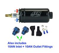 Originale AEM 400LPH 50-1009 Esterna Carburante Pompa + 10AN Ingresso/10AN